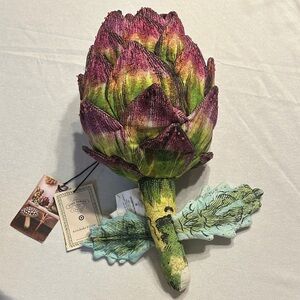 NWT, John Derian Beaded Artichoke Decorative Pillow